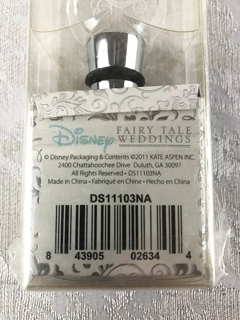 Disney's Kate Aspen Fairy Tale Collection Cinderella Carriage Bottle Stopper NIB